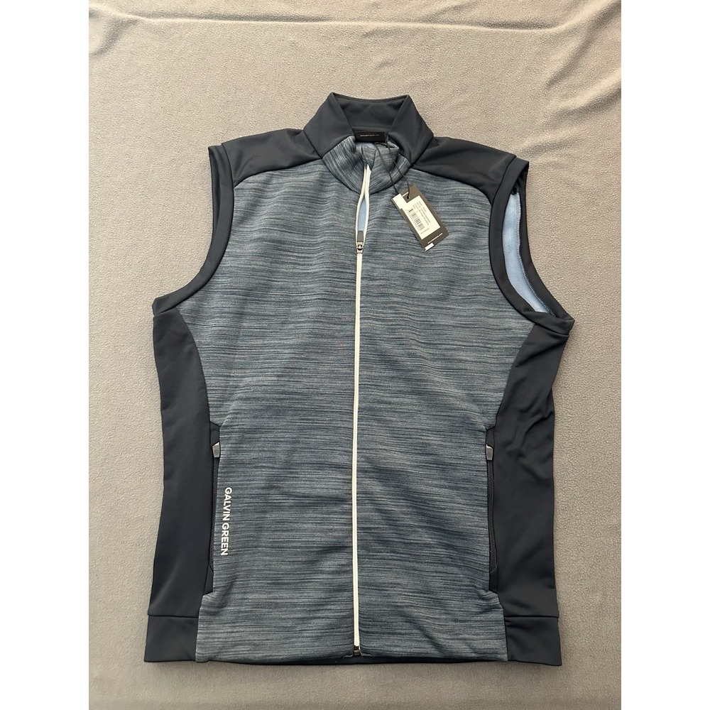 NEW Galvin Green Dolph Insulating Golf Vest Full Zip Moonlight Blue L MSRP $189